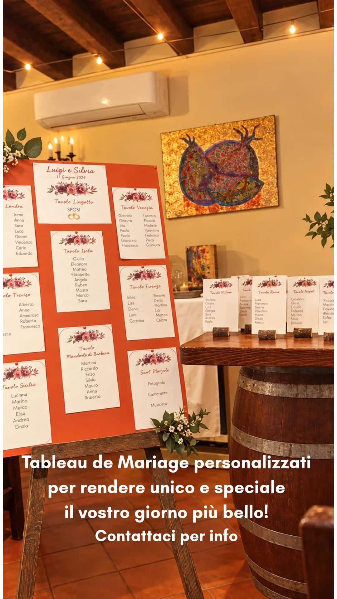 Al momento stai visualizzando Tableau de Mariage per il vostro matrimonio!